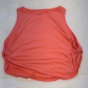 Athleta coral loose tank deep arm hole